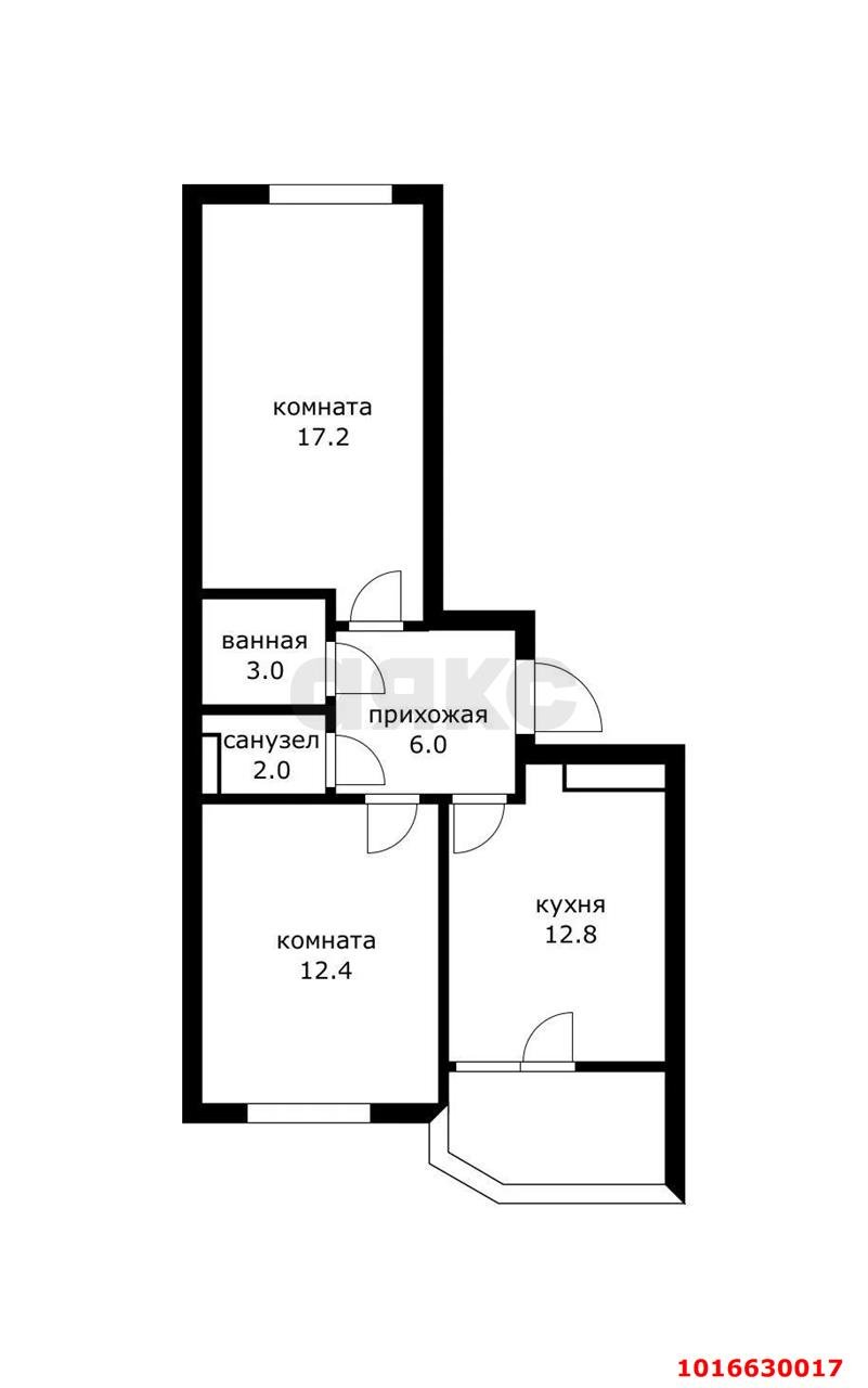 Фото №16: 2-комнатная квартира 57 м² - Краснодар, Прикубанский внутригородской округ, мкр. Достояние, ул. Григория Булгакова, 13к1