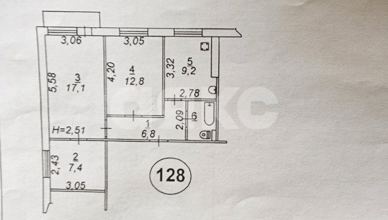 Фото №15: 3-комнатная квартира 57 м² - Мариуполь, Жовтневый, мкр. Западный, пр-кт Строителей, 138