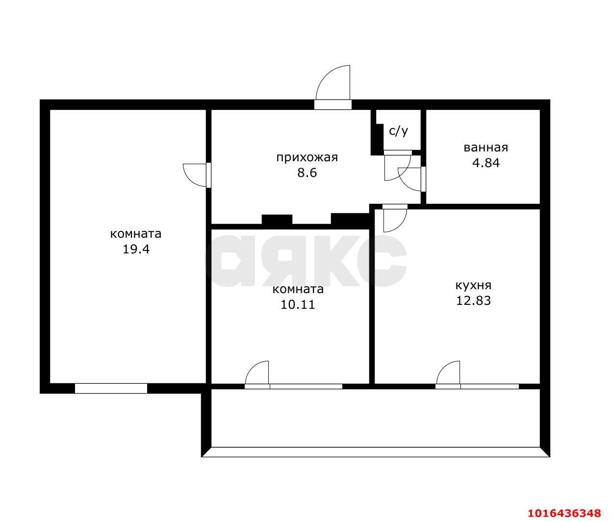 Фото №13: 2-комнатная квартира 65 м² - Краснодар, Прикубанский внутригородской округ, мкр. Микрохирургии глаза, ул. Академика Лукьяненко, 26