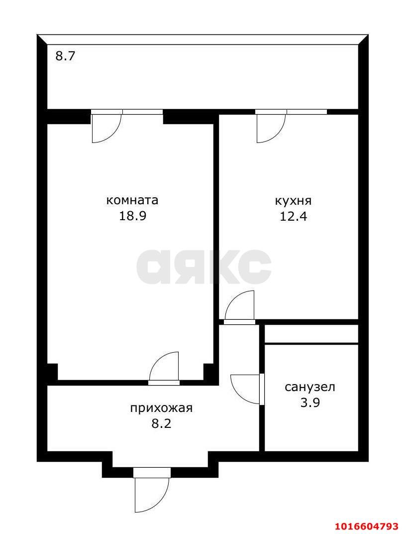 Фото №13: 1-комнатная квартира <span class="whitespace-nowrap">43 м²</span>, <span class="whitespace-nowrap">8/18 эт.</span> - Краснодар, Карасунский внутригородской округ, Хлопчато-бумажный Комбинат, мкр. жилой комплекс Элегант, ул. Старокубанская, 139