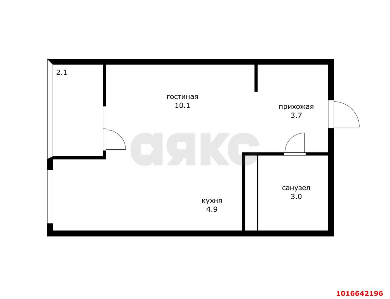 Фото №14: Студия 25 м² - Краснодар, Прикубанский внутригородской округ, мкр. ЖК Эрмитаж, ул. им. Мурата Ахеджака, 26