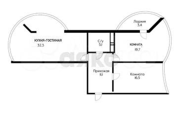 Фото №4: 3-комнатная квартира 85 м² - Краснодар, мкр. жилой комплекс Флотилия, ул. имени 40-летия Победы, 178к3