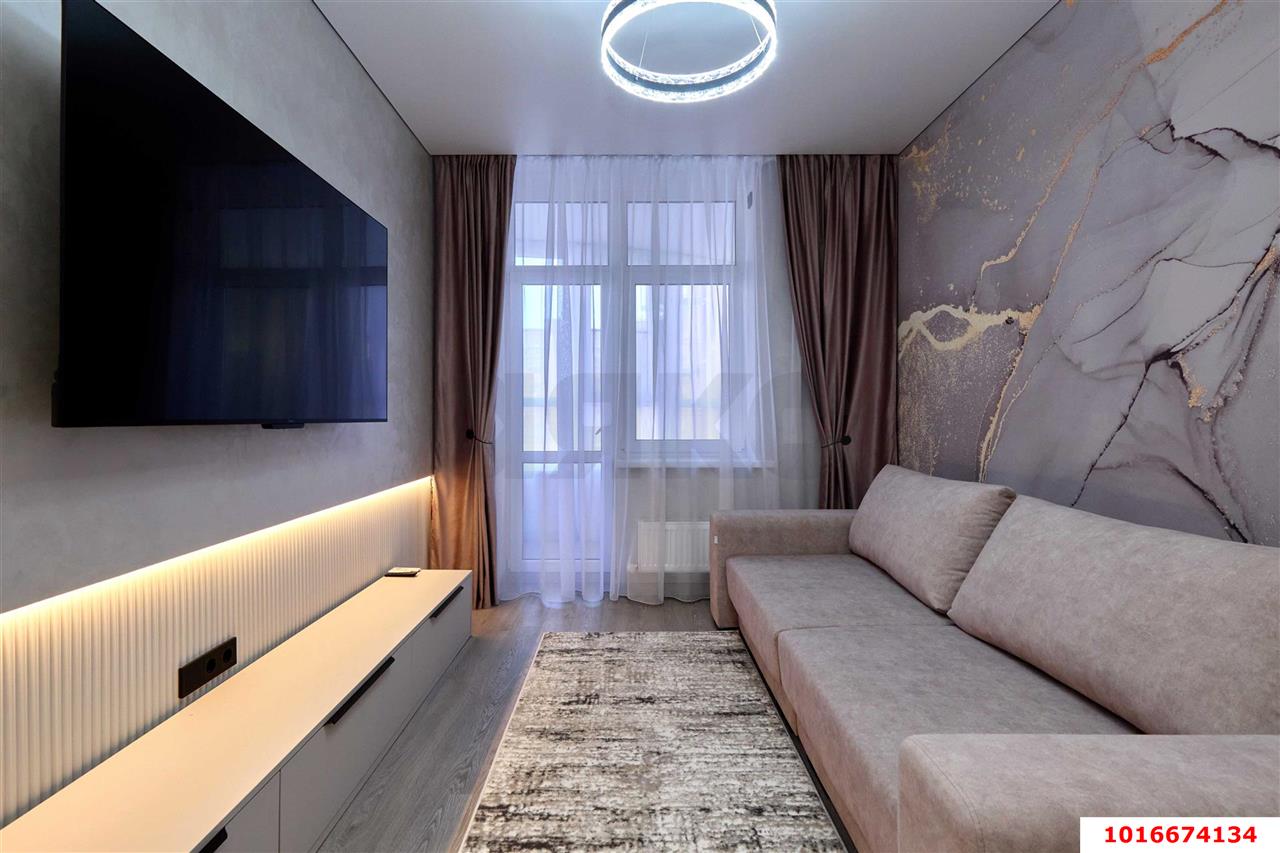 Фото №6: 1-комнатная квартира <span class="whitespace-nowrap">43 м²</span>, <span class="whitespace-nowrap">11/16 эт.</span> - Краснодар, Прикубанский внутригородской округ, мкр. Достояние, ул. Григория Булгакова, 16