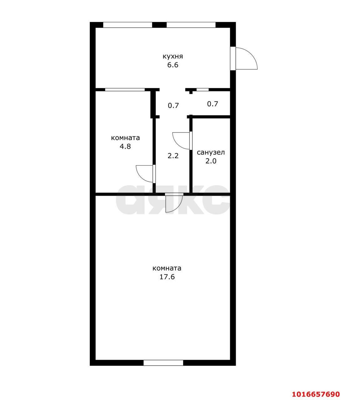 Фото №12: 1-комнатная квартира 34 м² - Краснодар, Центральный внутригородской округ, мкр. 40 лет Победы, ул. Выставочная, 7
