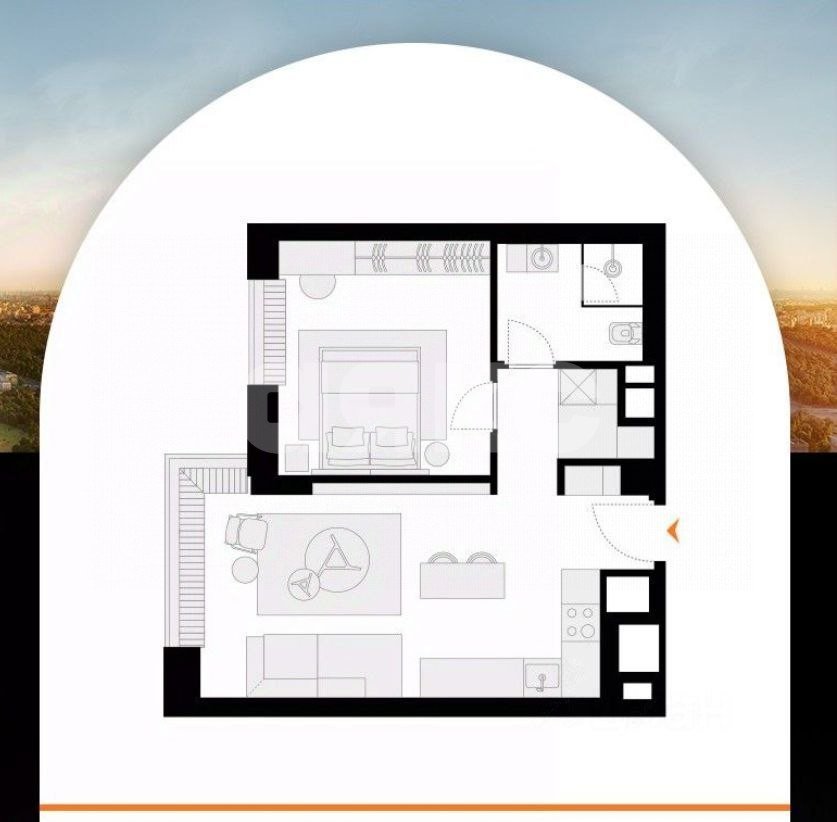 Фото №25: 2-комнатная квартира 51 м² - Москва, Дорогомилово, мкр. жилой комплекс Поклонная 9, ул. Поклонная, 9