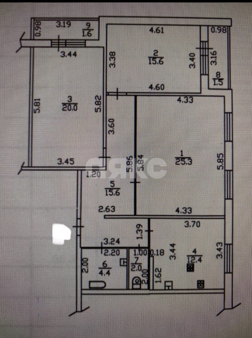 Фото №25: 3-комнатная квартира 95 м² - Нижнекамск, мкр. 29Б, ул. Чишмале, 6/1