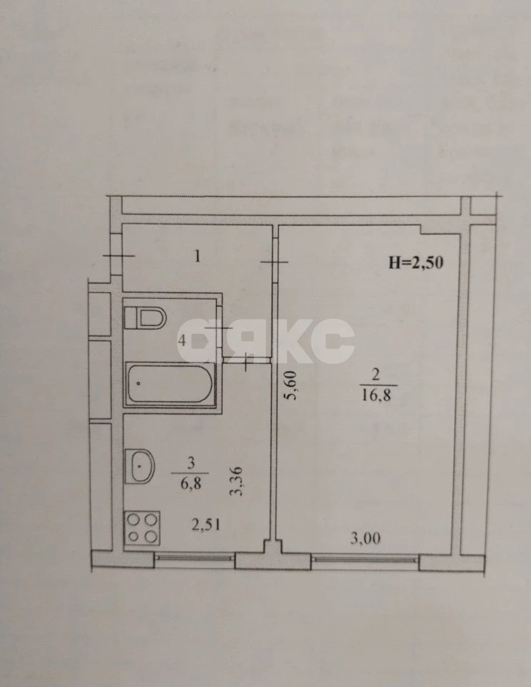 Фото №8: 1-комнатная квартира 31 м² - Волгоград, р. Краснооктябрьский, ул. Маршала Ерёменко, 104