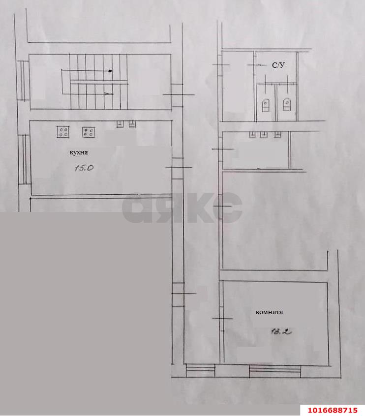 Фото №6: Комната 13 м² - Краснодар, Карасунский внутригородской округ, мкр. Хлопчато-бумажный Комбинат, ул. Алтайская, 12