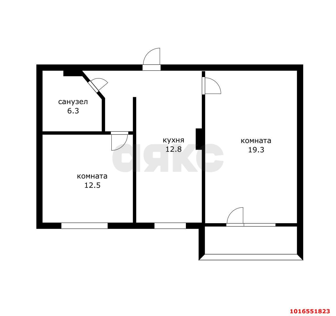Фото №16: 2-комнатная квартира 53 м² - Краснодар, Карасунский внутригородской округ, мкр. Гидростроителей, ул. имени Игнатова, 67