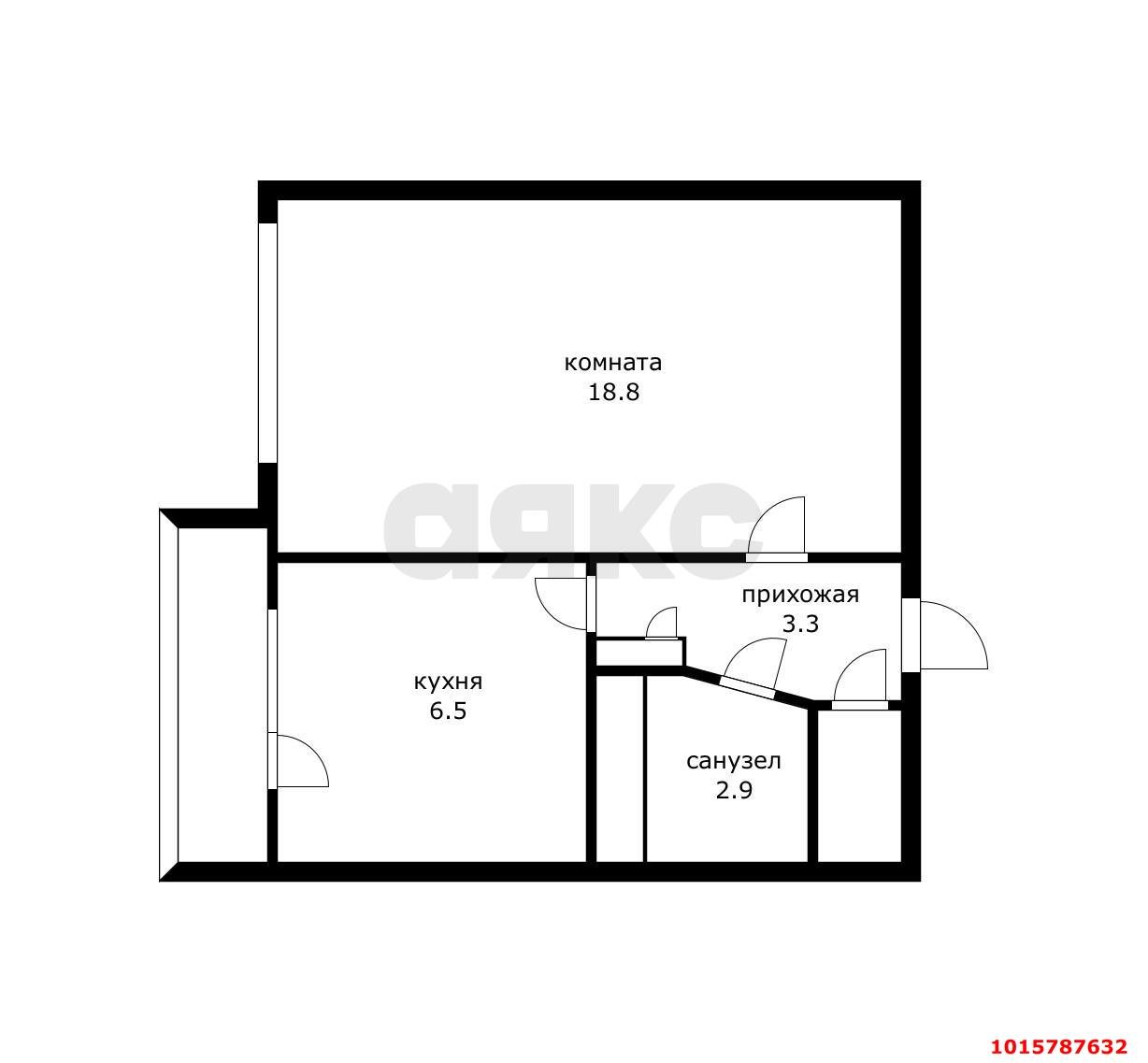 Фото №4: 1-комнатная квартира 30 м² - Краснодар, Прикубанский внутригородской округ, мкр. Славянский, ул. Темрюкская, 73