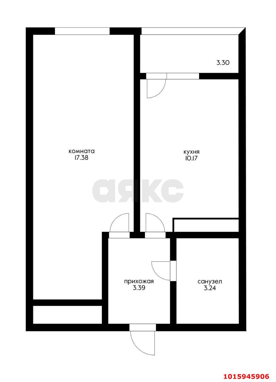 Фото №20: 1-комнатная квартира 36 м² - Краснодар, Прикубанский внутригородской округ, жилой комплекс Славянка, мкр. Славянский, ул. Заполярная, 39к10