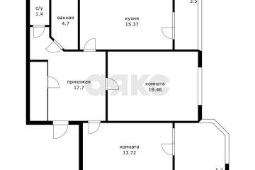 Фото №3: 2-комнатная квартира 72 м² - Краснодар, мкр. Юбилейный, ул. Думенко, 21/1