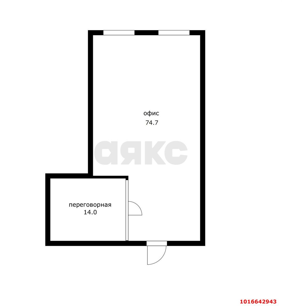Фото №9: Офисное помещение <span class="whitespace-nowrap">88 м²</span>, <span class="whitespace-nowrap">6/12 эт.</span> - Краснодар, Центральный внутригородской округ, мкр. Покровка, ул. Северная, 490