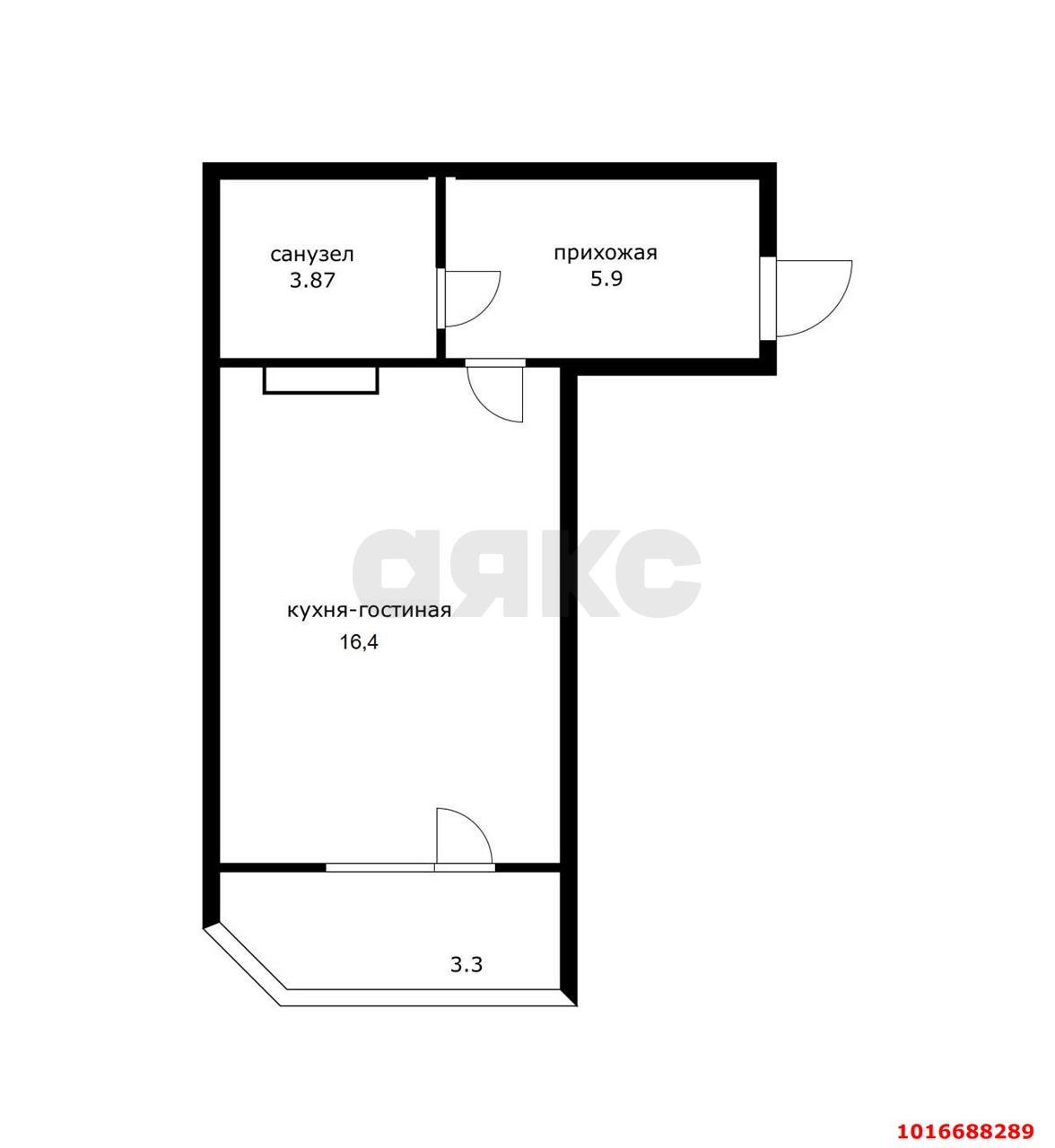 Фото №9: Студия 30 м² - Краснодар, Прикубанский внутригородской округ, ж/р Восточный, ул. имени 40-летия Победы, 188