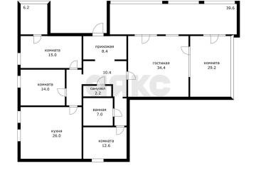 Фото №4: 5+-комнатная квартира 250 м² - Краснодар, мкр. Западный внутригородской округ, ул. Гагарина