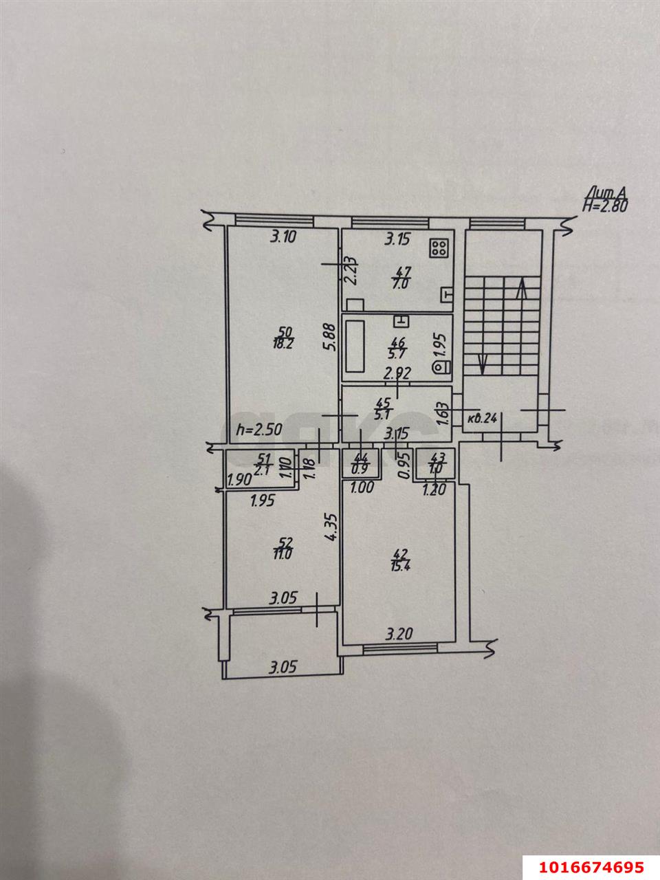 Фото №8: 3-комнатная квартира 66 м² - Краснодар, мкр. Западный внутригородской округ, ул. Рашпилевская, 179/1