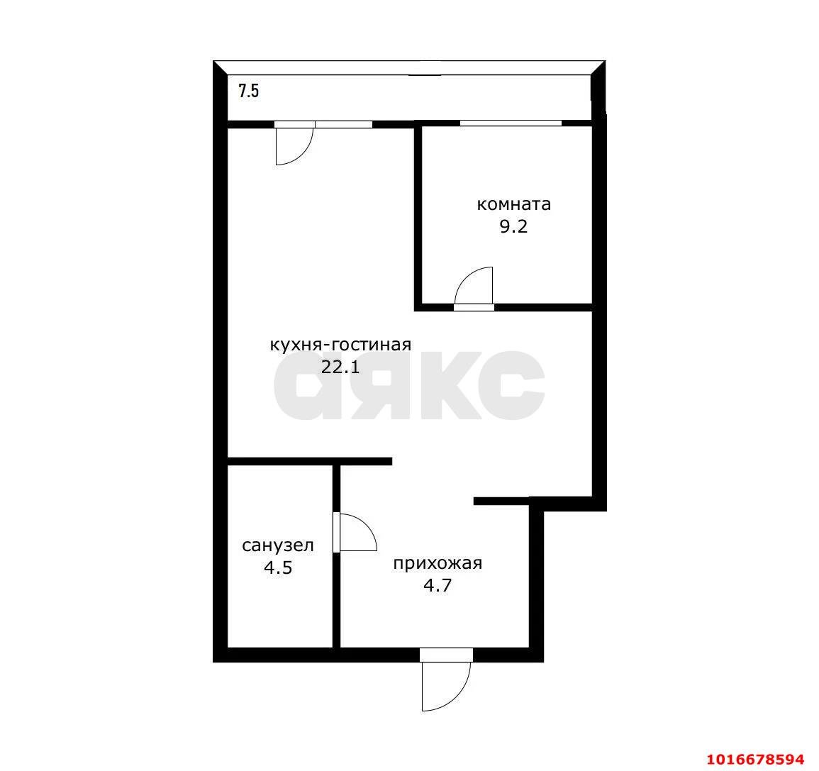 Фото №17: 1-комнатная квартира 48 м² - Краснодар, ЖК Жемчужина, Завод Радиоизмерительных Приборов, Прикубанский внутригородской округ, Музыкальный, мкр. жилой комплекс Жемчужина, ул. имени Ф.И. Шаляпина, 30/1к2