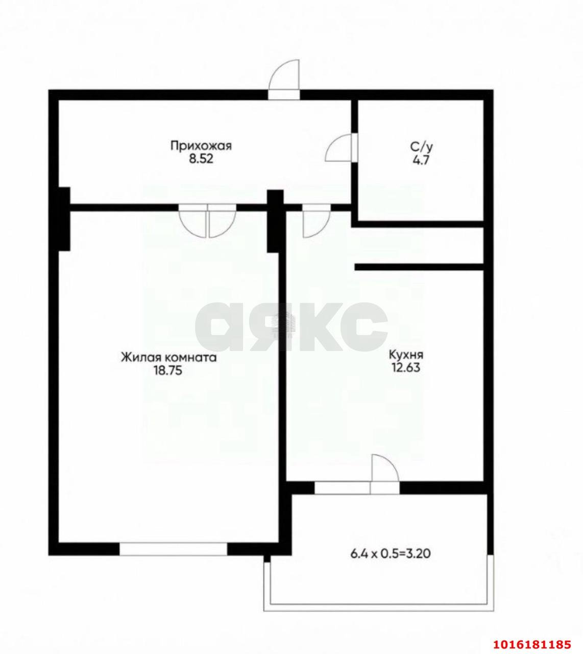 Фото №13: 1-комнатная квартира 47 м² - Краснодар, ЖК Аврора, Западный внутригородской округ, мкр. жилой комплекс Аврора, ул. имени Дзержинского, 95