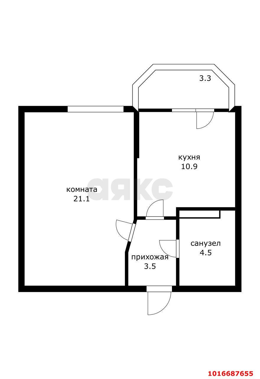 Фото №12: 1-комнатная квартира 40 м² - Краснодар, Прикубанский внутригородской округ, Славянский, мкр. Светлоград, ул. Красных Партизан, 1/4к15