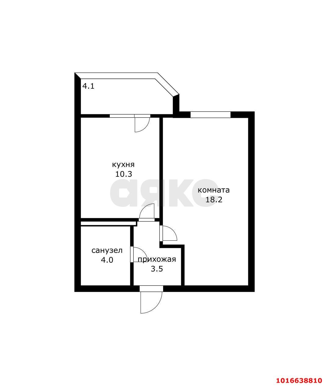 Фото №11: 1-комнатная квартира 40 м² - Краснодар, Прикубанский внутригородской округ, Восточный, мкр. жилой комплекс Квартал № 6, ул. имени Героя Советского Союза Дмитрия Мирошниченко, 43