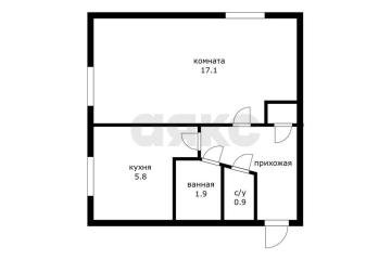 Фото №5: 1-комнатная квартира 30 м² - Краснодар, мкр. Фестивальный, ул. Фестивальная, 38