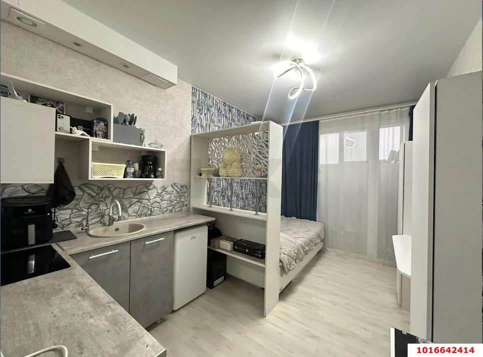 Фото №4: Студия 28 м² - Краснодар, Прикубанский внутригородской округ, Завод Радиоизмерительных Приборов, мкр. Музыкальный, ул. имени С.С. Прокофьева, 17