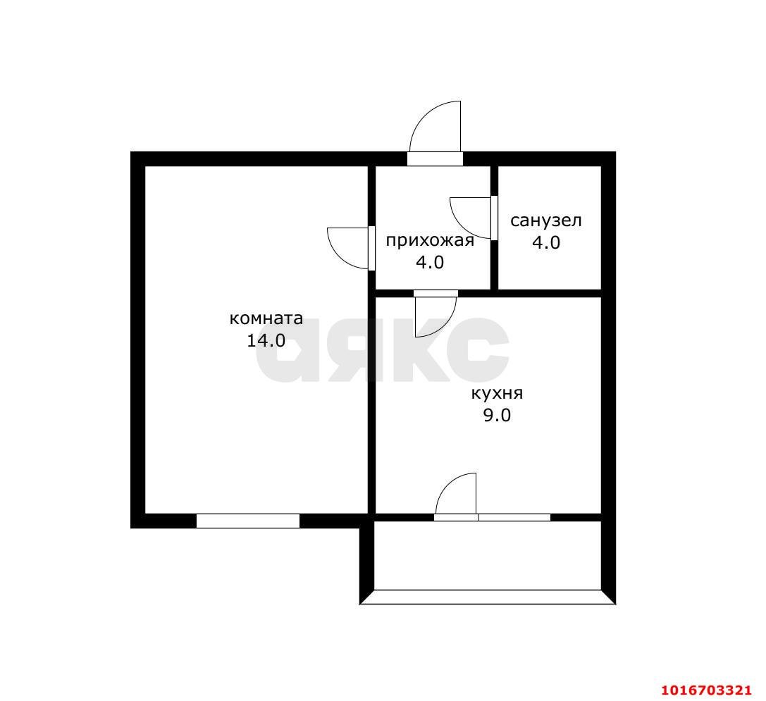 Фото №9: 1-комнатная квартира 34 м² - Краснодар, Прикубанский внутригородской округ, ЖК Лучезарный, мкр. Музыкальный, ул. имени Сергея Есенина, 141