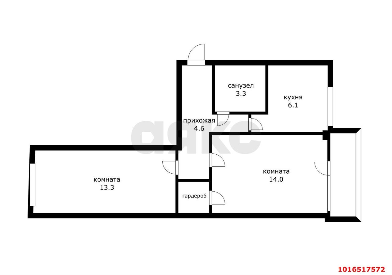 Фото №14: 2-комнатная квартира 45 м² - Краснодар, Прикубанский внутригородской округ, мкр. Фестивальный, ул. Атарбекова, 49