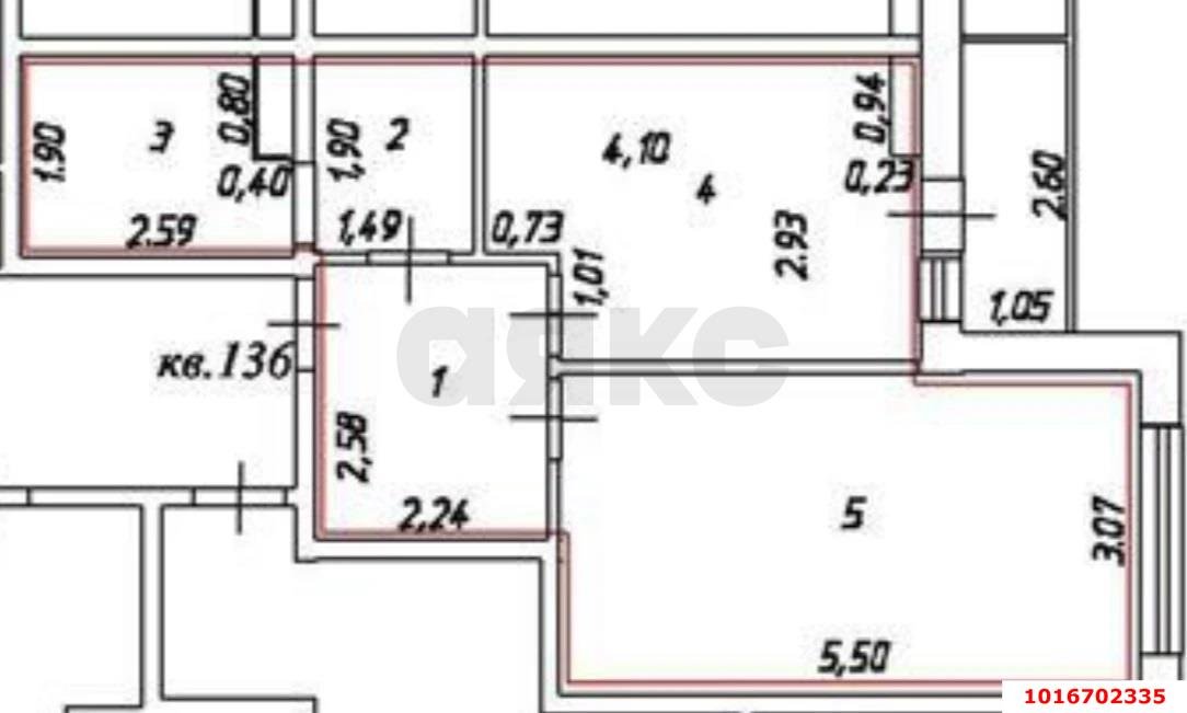Фото №7: 1-комнатная квартира 43 м² - Краснодар, ул. Российская, 74к3
