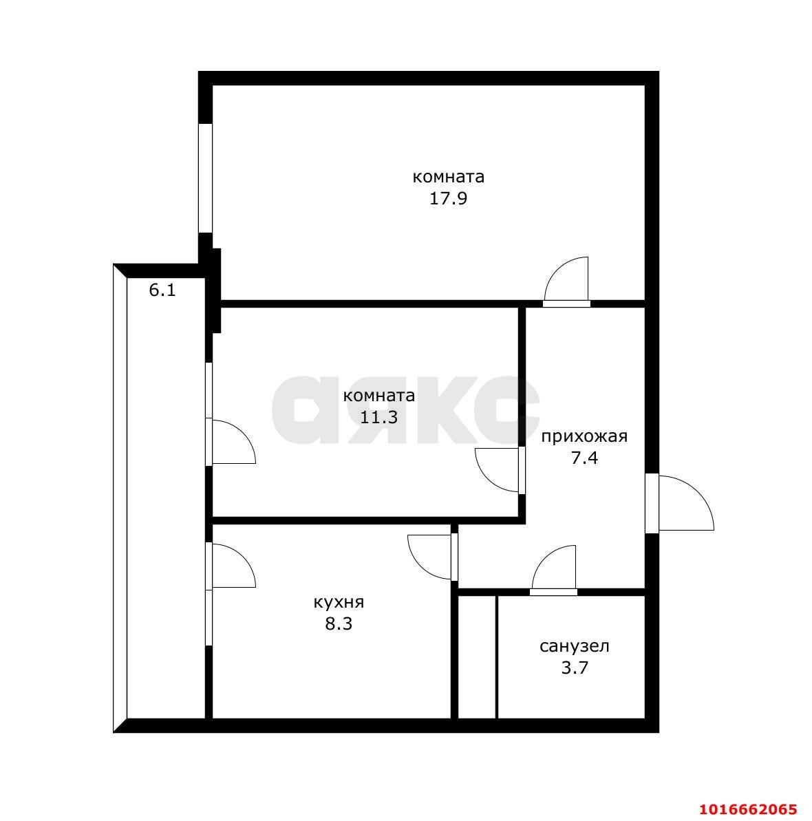 Фото №16: 2-комнатная квартира 48 м² - Краснодар, Прикубанский внутригородской округ, Завод Радиоизмерительных Приборов, мкр. имени Петра Метальникова, ул. Петра Метальникова, 28