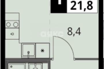 Фото №1: 1-комнатная квартира 21 м² - Химки, мкр. Подрезково, ул. Комсомольская