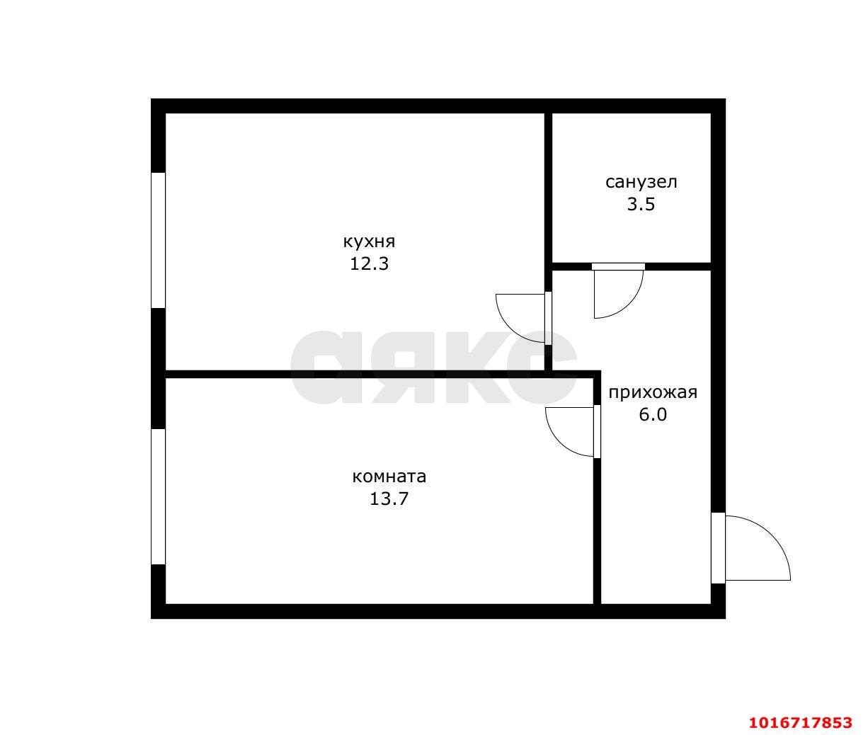 Фото №12: 1-комнатная квартира 35 м² - Краснодар, Прикубанский внутригородской округ, мкр. жилой комплекс Самолёт-6, ул. Ивана Беличенко, 90к2