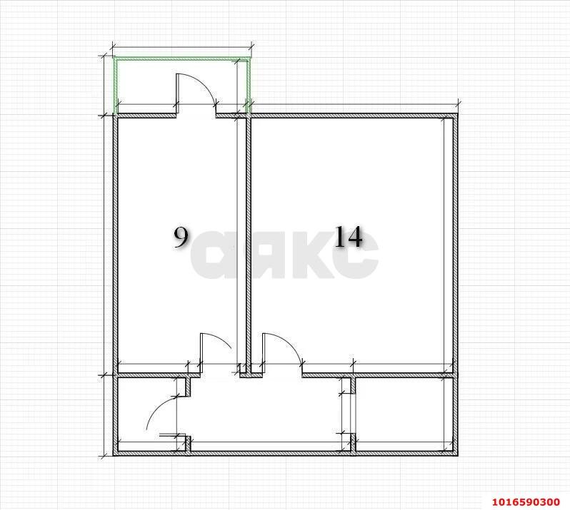 Фото №14: 1-комнатная квартира 31 м² - Краснодар, Музыкальный, Прикубанский внутригородской округ, Завод Радиоизмерительных Приборов, мкр. имени Петра Метальникова, ул. Московская, 152
