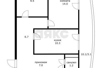 Фото №3: 1-комнатная квартира 52 м² - Краснодар, мкр. Черёмушки, ул. Обрывная