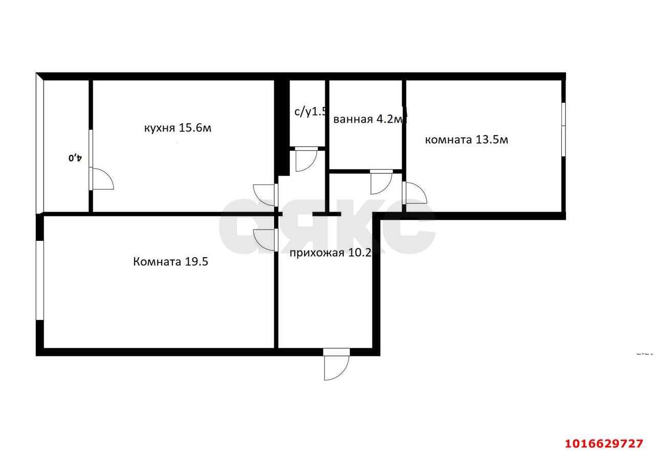 Фото №7: 2-комнатная квартира 72 м² - Краснодар, Прикубанский внутригородской округ, мкр. Новый, ул. 9-я Тихая, 5