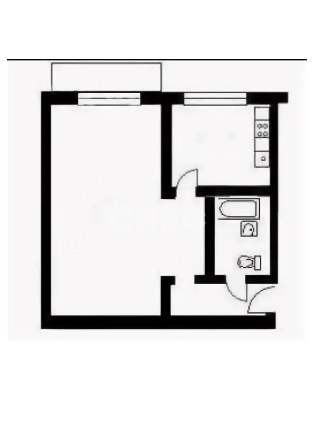 Фото №11: 1-комнатная квартира 32 м² - Воскресенск, мкр. Цемгигант, ул. Ленинская, 19А