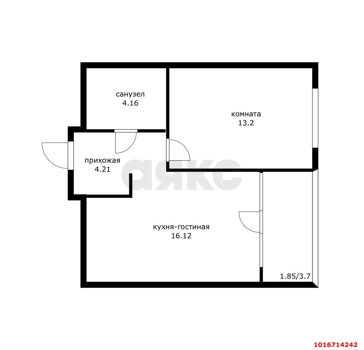 Фото №13: 1-комнатная квартира 39 м² - Краснодар, Карасунский внутригородской округ, Хлопчато-бумажный Комбинат, мкр. жилой квартал Патрики