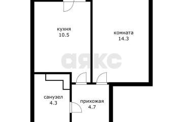 Фото №4: 1-комнатная квартира 36 м² - Краснодар, мкр. имени Петра Метальникова, ул. Петра Метальникова, 7
