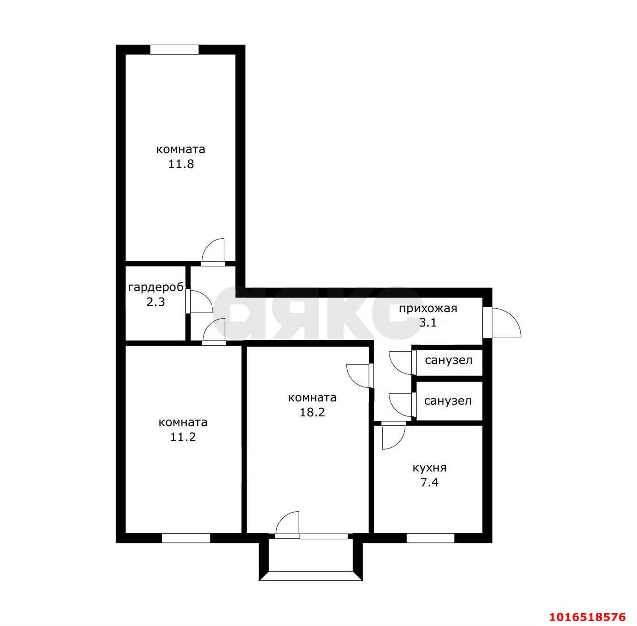 Фото №11: 3-комнатная квартира 57 м² - Краснодар, Центральный внутригородской округ, мкр. Черёмушки, ул. Старокубанская, 109