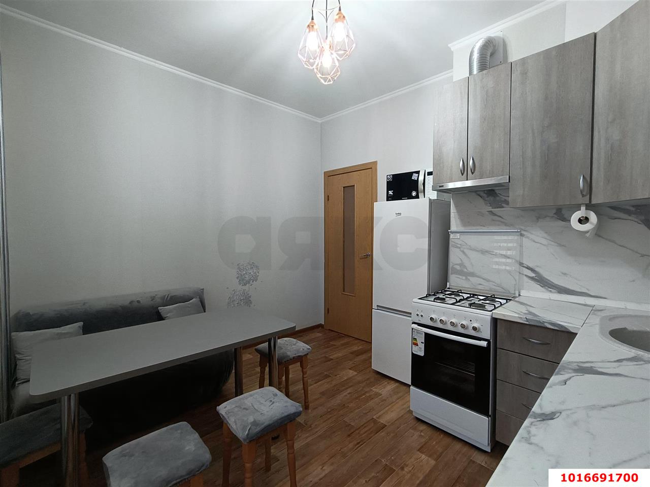 Фото №7: 1-комнатная квартира 40 м² - Яблоновский, мкр. ЖК Солнечный, ул. Солнечная, 55к24