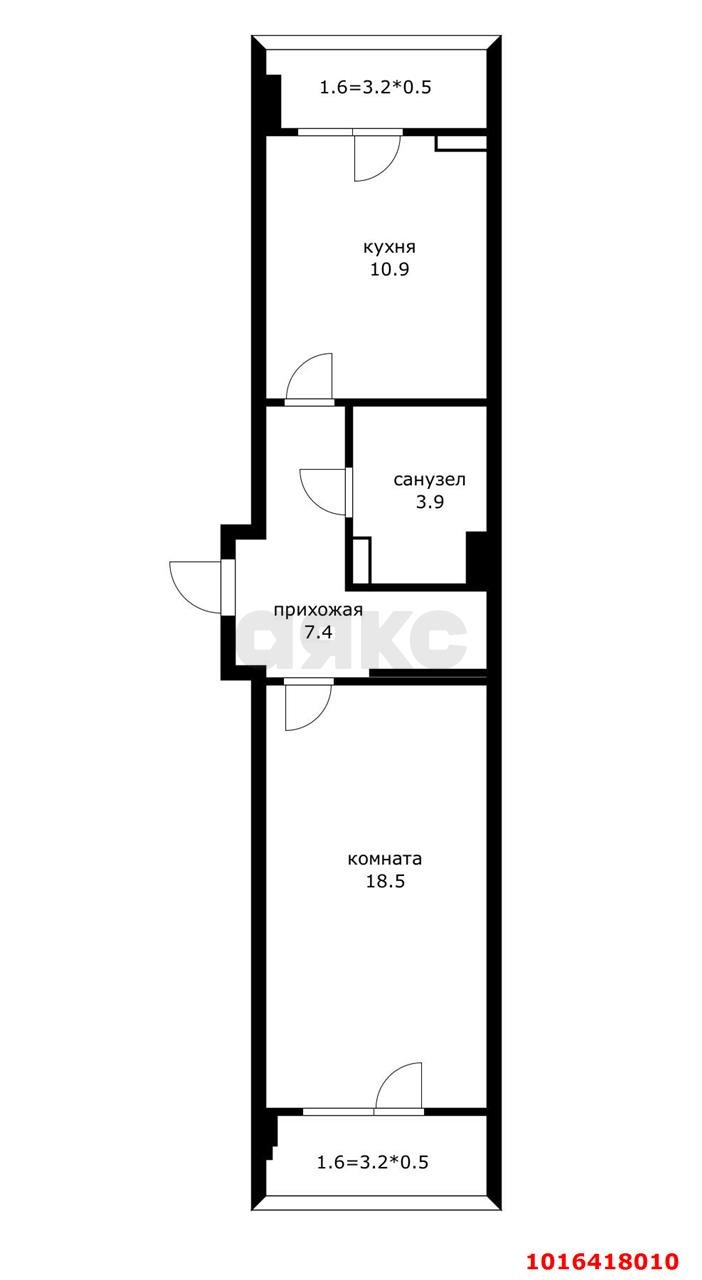 Фото №7: 1-комнатная квартира 43 м² - Краснодар, Прикубанский внутригородской округ, мкр. жилой комплекс Бауинвест, ул. Героев-Разведчиков, 11/3