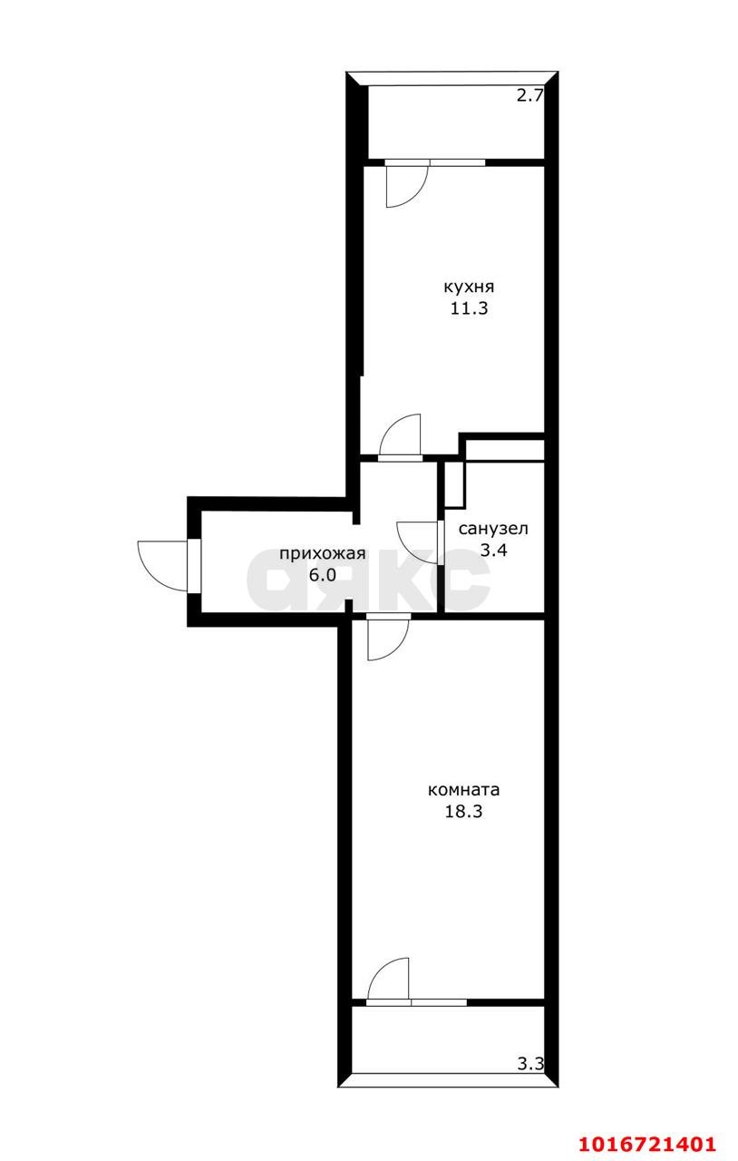 Фото №16: 1-комнатная квартира 46 м² - Краснодар, Карасунский внутригородской округ, Центральный внутригородской округ, Черёмушки, мкр. жилой комплекс Зелёный квартал, ул. Селезнёва, 4/10