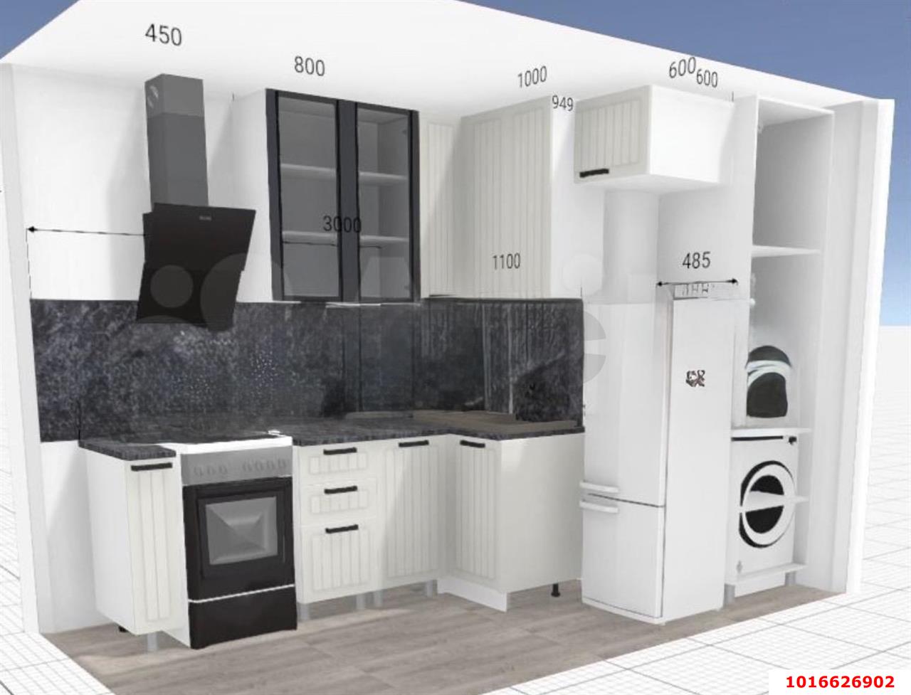 Фото №15: 2-комнатная квартира 45 м² - Краснодар, Прикубанский внутригородской округ, мкр. Фестивальный, ул. Гагарина, 83