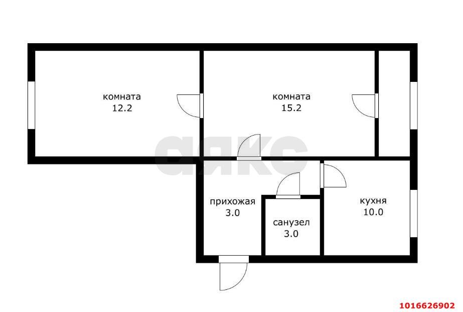 Фото №16: 2-комнатная квартира 45 м² - Краснодар, Прикубанский внутригородской округ, мкр. Фестивальный, ул. Гагарина, 83