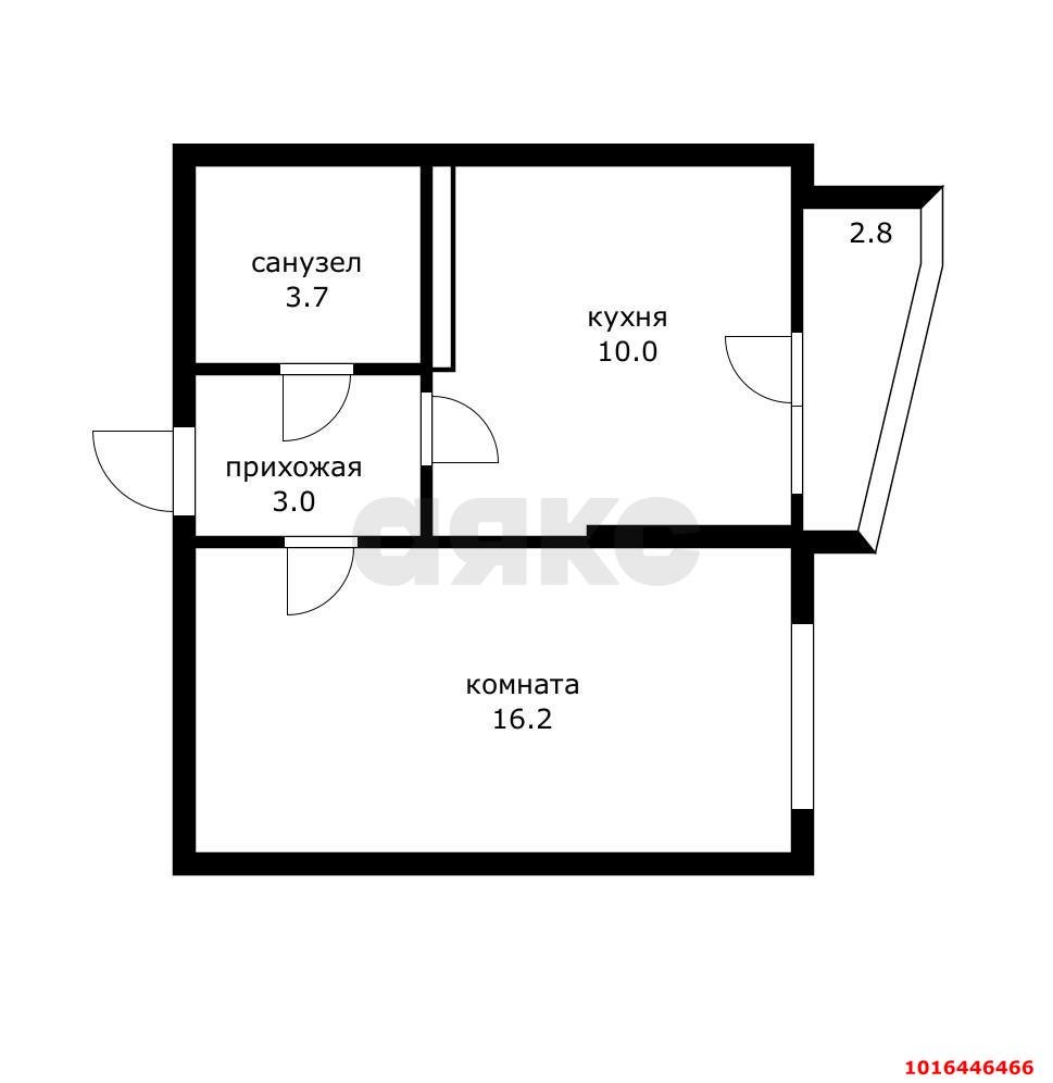 Фото №17: 1-комнатная квартира 32 м² - Яблоновский, ул. Луговая, 7/7