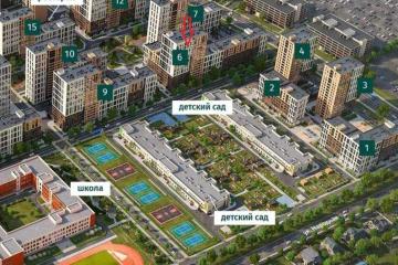 Фото №3: 1-комнатная квартира 45 м² - Краснодар, мкр. жилой комплекс Народные Кварталы, ул. Народная, 54лит1