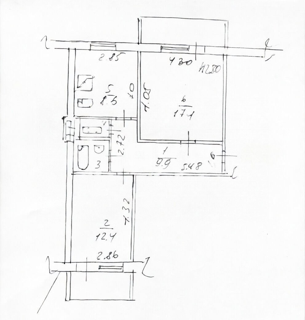 Фото №13: 2-комнатная квартира 55 м² - Мариуполь, р. Жовтневый, ул. Куприна, 7