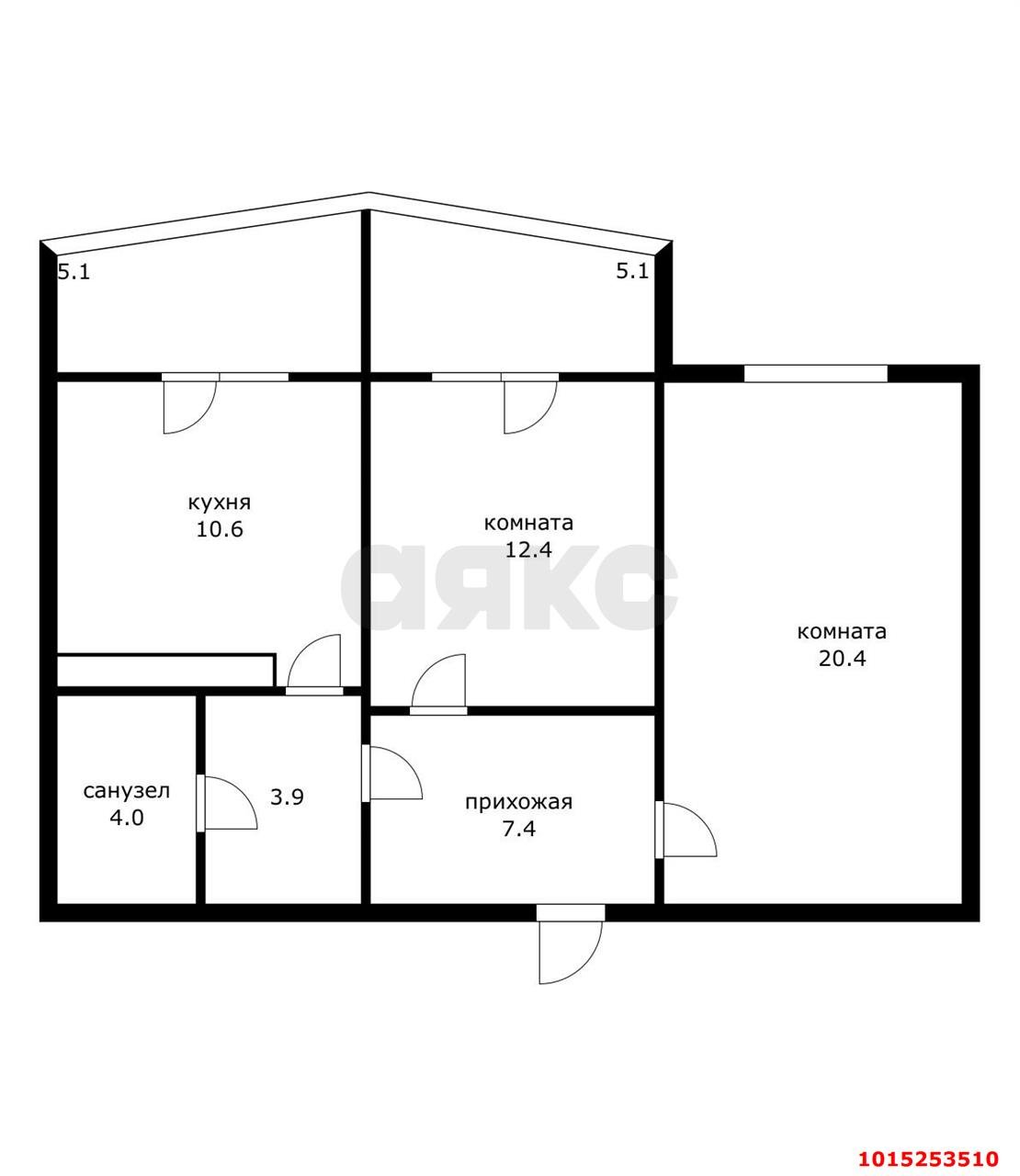 Фото №10: 2-комнатная квартира 58 м² - Краснодар, Прикубанский внутригородской округ, мкр. жилой комплекс Мой Город, ул. Западный Обход, 39