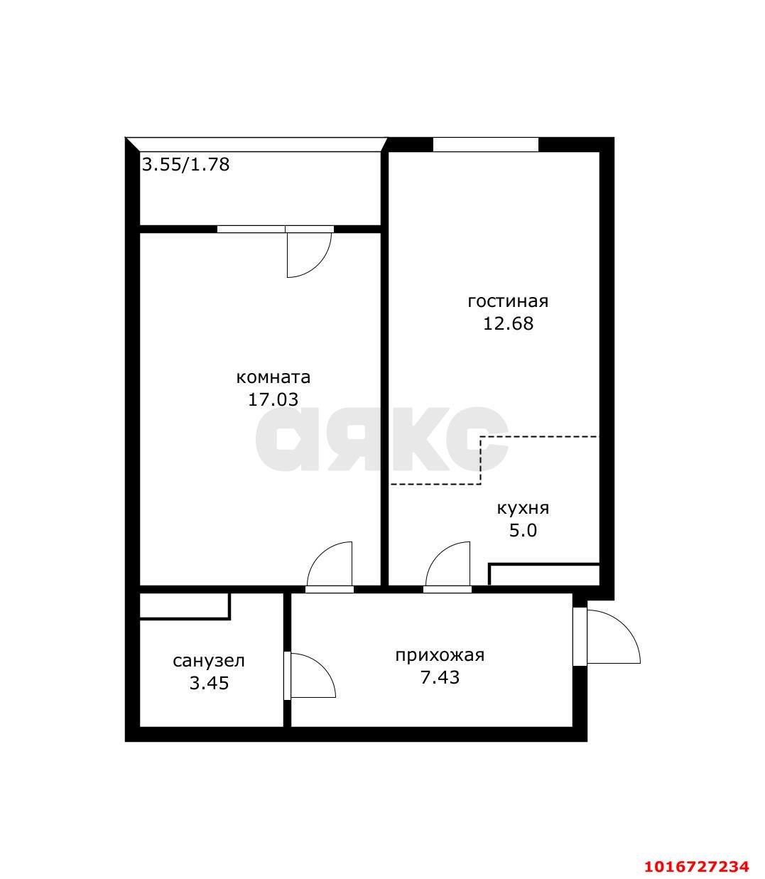 Фото №11: 1-комнатная квартира 52 м² - Краснодар, Прикубанский внутригородской округ, Восточный, мкр. жилой комплекс Квартал № 6, ул. имени Героя Советского Союза Николая Воробьёва, 15