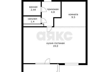 Фото №5: 1-комнатная квартира 36 м² - Краснодар, мкр. жилой комплекс Квартал № 6, ул. имени Героя Советского Союза Николая Воробьёва, 9